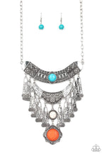 Load image into Gallery viewer, PAPARAZZI "SAHARA ROYAL" MULTI NECKLACE & EARRING SET