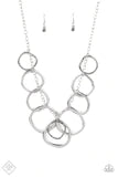 Load image into Gallery viewer, Paparazzi Dizzy With Desire - Silver - Necklace & Earrings