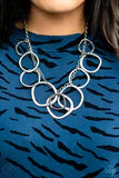 Load image into Gallery viewer, Paparazzi Dizzy With Desire - Silver - Necklace & Earrings
