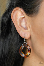 Load image into Gallery viewer, RED HAUTE MAMA - BROWN LINK ACRYLIC NECKLACE - PAPARAZZI ACCESSORIES
