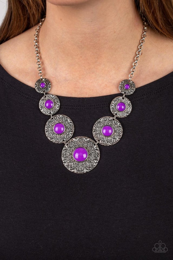 Paparazzi Necklace ~ Garden Glade - Purple  HOSTESS