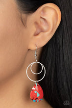 Load image into Gallery viewer, Paparazzi Earring ~ Terrazzo Tempo - Red
