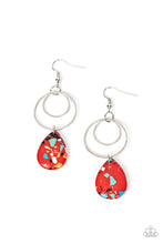 Load image into Gallery viewer, Paparazzi Earring ~ Terrazzo Tempo - Red
