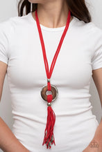 Load image into Gallery viewer, Paparazzi ARTISANS and Crafts - Red Necklace and Earrings
