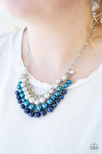 Load image into Gallery viewer, Run For The HEELS! Multicolor Blue Pearl Necklace - Paparazzi Accessories

