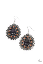 Load image into Gallery viewer, Paparazzi - Sagebrush Sabbatical Black Stone Earring
