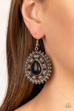 Load image into Gallery viewer, Paparazzi - Sagebrush Sabbatical Black Stone Earring
