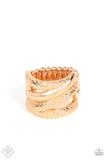 Load image into Gallery viewer, Paparazzi Contemporary Convergence - Gold - Ring

