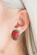 Load image into Gallery viewer, Bedrock Bombshell - Red Clip-On-Paparazzi
