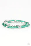 Load image into Gallery viewer, Hello Beautiful - Green Bracelet - Paparazzi Accessories DB
