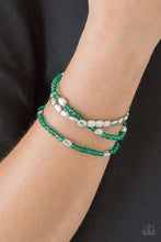 Load image into Gallery viewer, Hello Beautiful - Green Bracelet - Paparazzi Accessories DB
