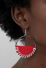 Load image into Gallery viewer, Lavishly Laid Back - red - Paparazzi earrings
