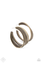 Load image into Gallery viewer, In Sync - brass - Paparazzi earring
