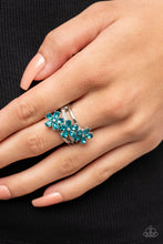 Load image into Gallery viewer, Posh Petals - Blue Ring - Paparazzi Accessories  HOSTESS
