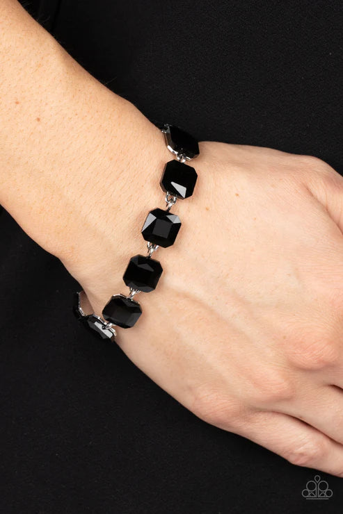 Paparazzi ♥ Mind-Blowing Bling - Black ♥ Bracelet  HOSTESS