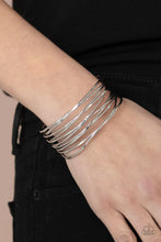 Load image into Gallery viewer, Nerves of Steel - silver - Paparazzi bracelet DB

