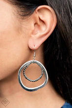 Load image into Gallery viewer, Spinning With Sass - silver - Paparazzi earrings
