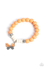 Load image into Gallery viewer, Bold Butterfly - Orange Butterfly Bracelet
