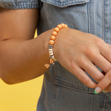 Load image into Gallery viewer, Bold Butterfly - Orange Butterfly Bracelet
