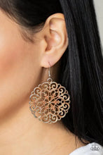 Load image into Gallery viewer, MANDALA Effect - orange - Paparazzi earrings
