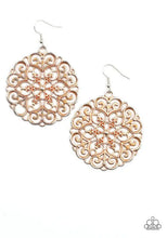 Load image into Gallery viewer, MANDALA Effect - orange - Paparazzi earrings
